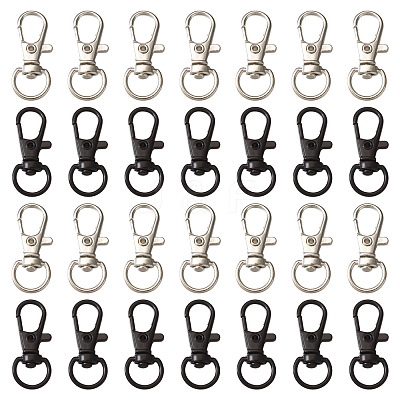 Alloy Swivel Lobster Claw Clasps PALLOY-CD0001-04-1