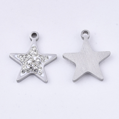201 Stainless Steel Pendants STAS-N091-12P-1