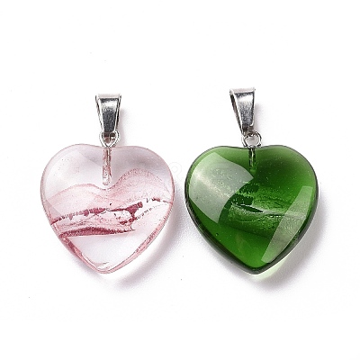 Handmade Lampwork Pendants LAMP-K036-001-1