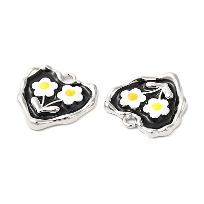 Alloy Enamel Pendants ENAM-D050-12P-1