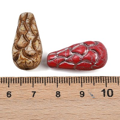 Czech Pressed Glass Beads GLAA-I061-03-1