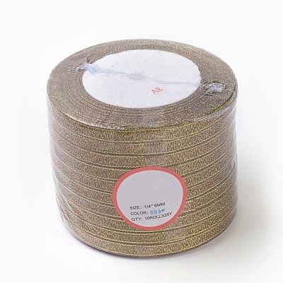 Glitter Metallic Ribbon RSC6mmY-003-1