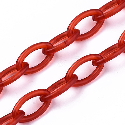 Handmade Transparent ABS Plastic Cable Chains X-KY-S166-001D-1