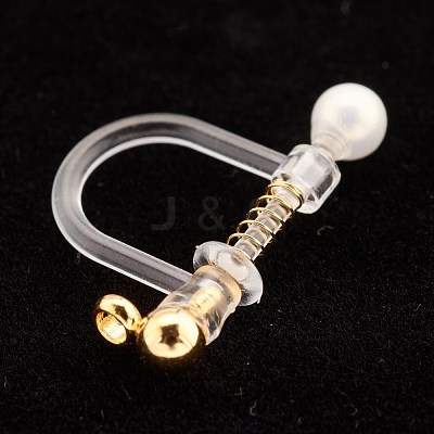 304 Stainless Steel Clip-on Earring Findings STAS-G247-02G-1
