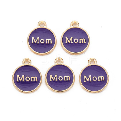 Mother's Day Alloy Enamel Charms ENAM-T016-11H-RS-1
