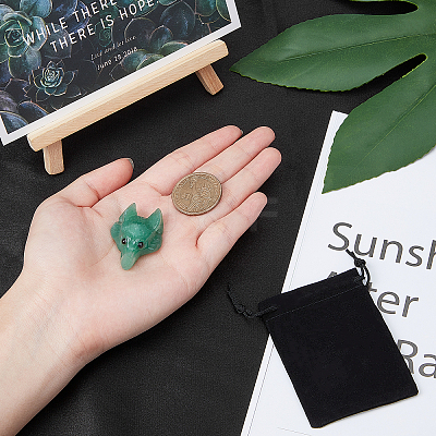 Natural Green Aventurine Pendants G-SC0001-20D-1