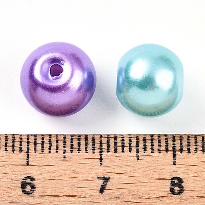 Baking Paint Pearlized Glass Pearl Beads HY-Q003-10mm-M01-1