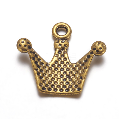Tibetan Style Pendant Rhinestone Settings TIBEP-A0368YKG-AG-FF-1