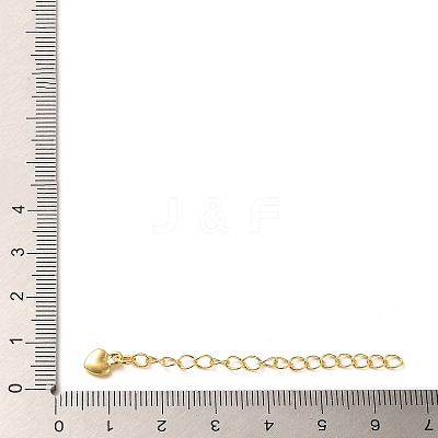 Rack Plating Brass Curb Chain Extender KK-Q807-08G-1