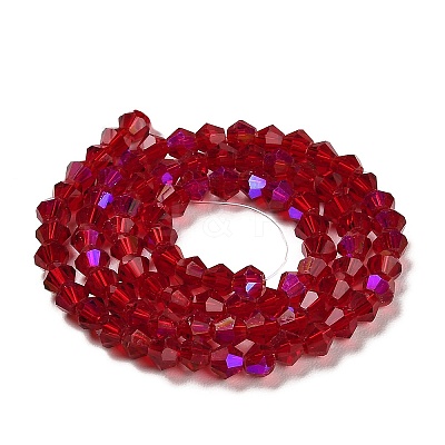 Transparent Electroplate Glass Beads Strands LS-EGLA-A039-T4mm-L27-1