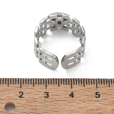 304 Stainless Steel Cuff Ring Components SA-CBA37BC-17A-P-1