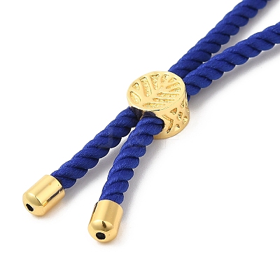 Twisted Nylon Cord Silder Bracelets DIY-B066-03G-05-1