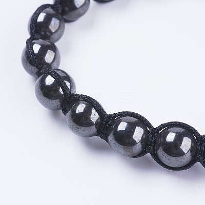 Adjustable Nylon Cord Braided Bead Bracelets BJEW-F308-50-1