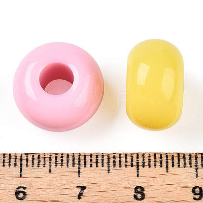Opaque Acrylic Beads X-SACR-N018-04-1