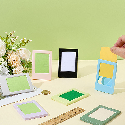 7Pcs 7 Colors Acrylic 3-inch Instant Camera Photo Frame AJEW-CP0011-28B-1