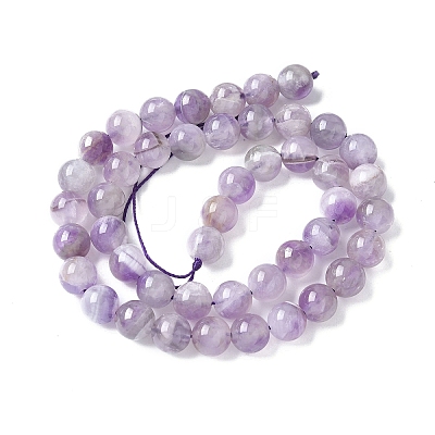 Natural Amethyst Beads Strands G-M445-8MM-01C-1