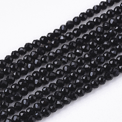 Electroplate Opaque Solid Color Glass Beads Strands X-EGLA-N002-03A-1
