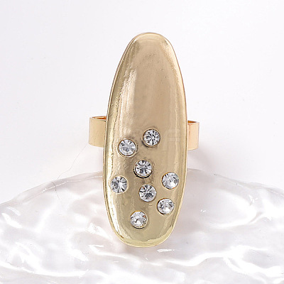Alloy & Crystal Rhinestone Finger Rings WG04AAB-01-1
