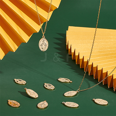 10Pcs Brass Pendants KK-UN0001-38-1