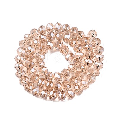 Electroplate Glass Beads Strands EGLA-A044-T8mm-A20-1