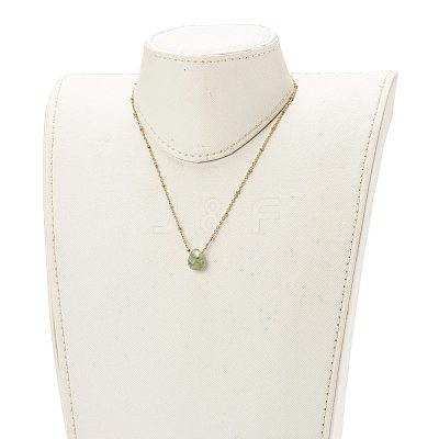 Natural Quartz Pendant Necklaces NJEW-JN03472-1