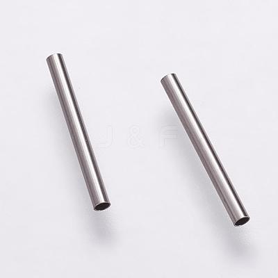Tarnish Resistant 304 Stainless Steel Tube Beads STAS-P161-01-15mm-1