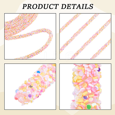 AB Plastic Glitter Sequin Rope for DIY Wedding Dresses Costume Clothing Shoes Jewelry Accessory OCOR-WH20007-02A-04-1