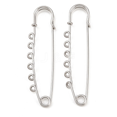 304 Stainless Steel Safety Pins Brooch Findings X-STAS-K252-05D-P-1