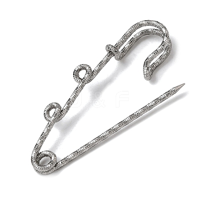 304 Stainless Steel Safety Pins Brooch Findings STAS-C181-01B-P-1