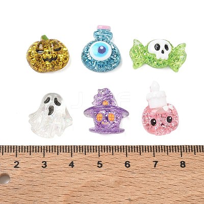Halloween Transparent Resin Cabochons RE-CBA1EFB-01-1