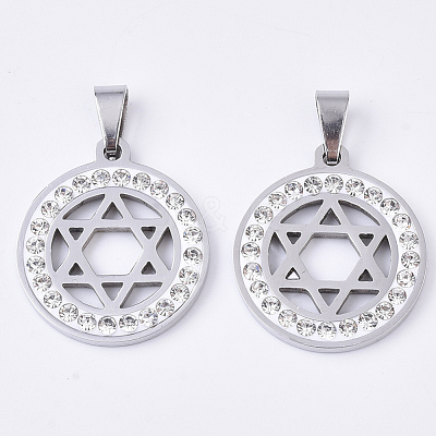 201 Stainless Steel Pendants STAS-N089-29P-1