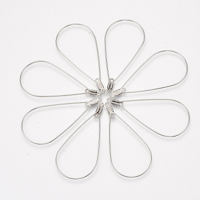 Tarnish Resistant 304 Stainless Steel Wire Pendants STAS-S103-08-1