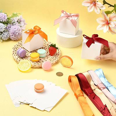 30Pcs 5 Colors Cardboard Candy Gift Boxes CON-FS0001-27-1