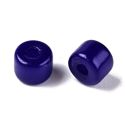 Opaque Baking Paint Glass Seed Beads SEED-T008-02V-1