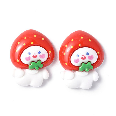 Opaque Resin Cabochons CRES-P023-06J-1