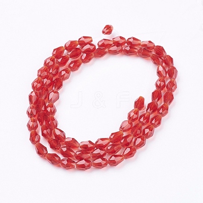 Glass Beads Strands X-GLAA-R024-6x4mm-14-1