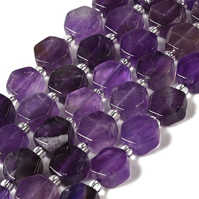 Natural Amethyst Beads Strands G-P534-A13-01-1