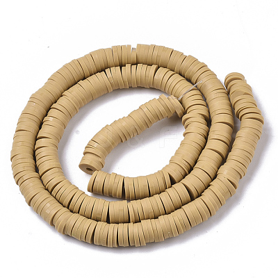 Handmade Polymer Clay Bead Strands CLAY-S094-6mm-A02-1