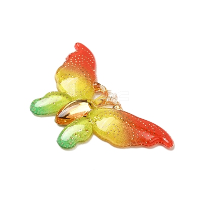 Gradient Color Resin Pendants RESI-Q012-03D-1