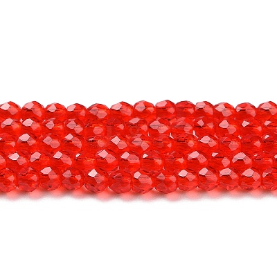 Transparent Glass Beads Strands GLAA-H021-04-25-1