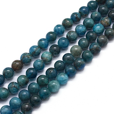 Natural Apatite Beads Strands X-G-F591-01-1
