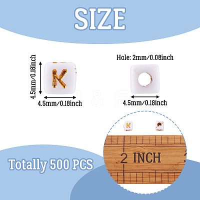 Opaque Acrylic Beads MACR-TAG0001-07K-1