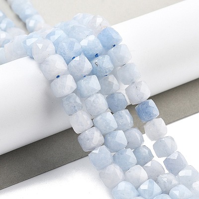 Natural Quartz Imitation Aquamarine Beads Strands G-C179-B04-01-1