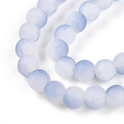 Crackle Glass Beads X1-GLAA-N009-8mm-07-1