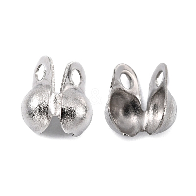 Tarnish Resistant 304 Stainless Steel Bead Tips STAS-R055-12-1