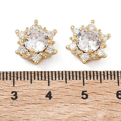Brass Pave Cubic Zirconia Multi-Strands Links KK-B172-09G-03-1
