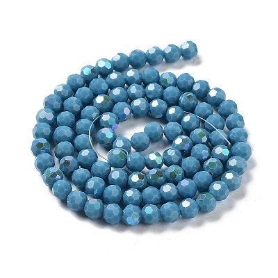 Opaque Glass Beads Strands EGLA-A035-P6mm-L12-1