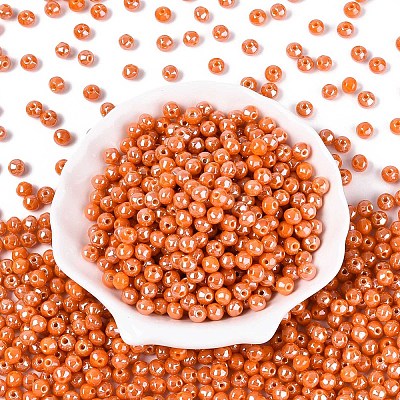 Opaque Colours Glass Seed Beads SEED-N007-34D-1