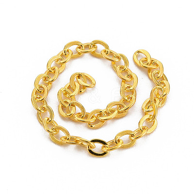 Brass Cable Chains CHC-T008-06B-G-8MM-01-1