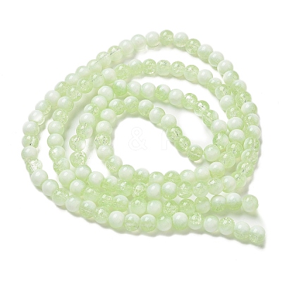 Crackle Glass Beads Strands GLAA-U001-6mm-09-1